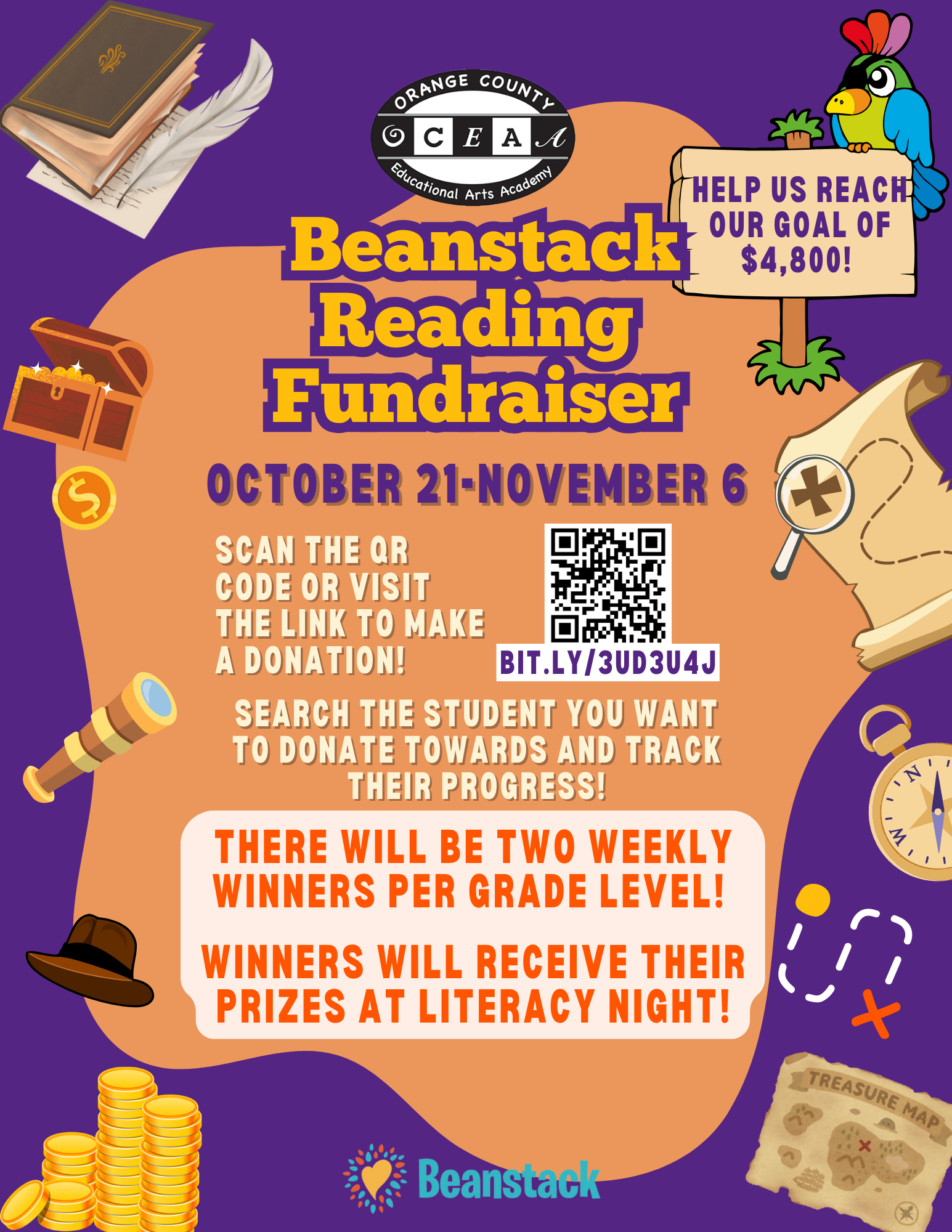 Beanstack Reading Fundraiser | Recaudación de fondos de lectura de ...